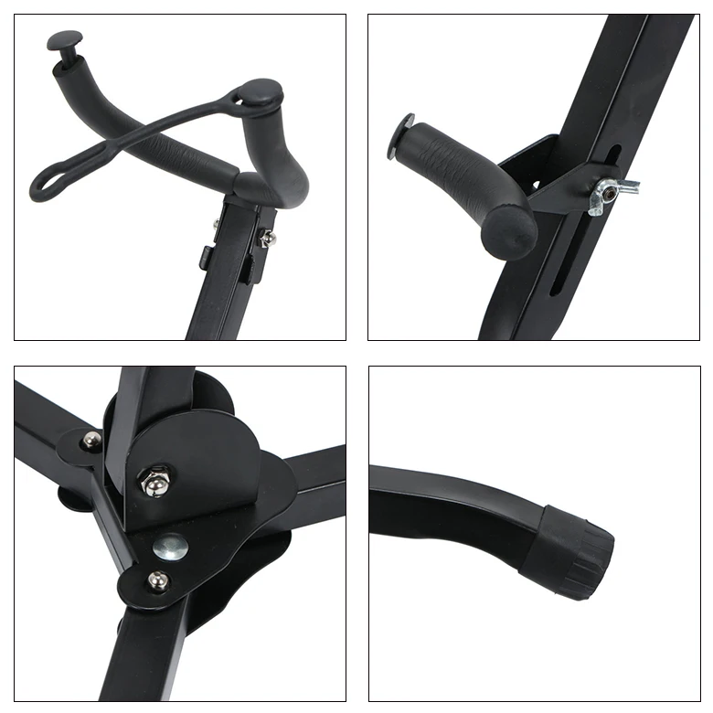 China Supplies HEBIKUO Tripod S-97 Folding Sax Stand Alto Saxophone Stand