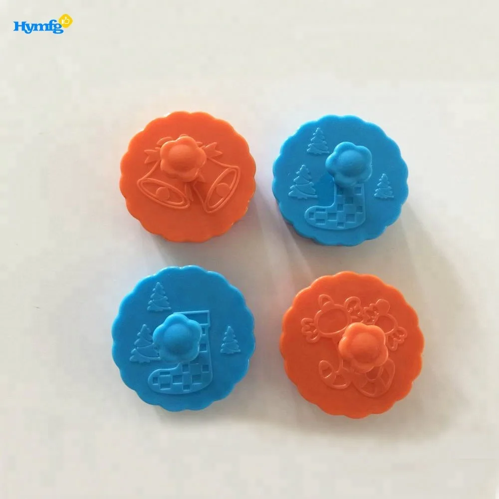 4pcs candy 3D plastic plunger cookie cutter Christmas