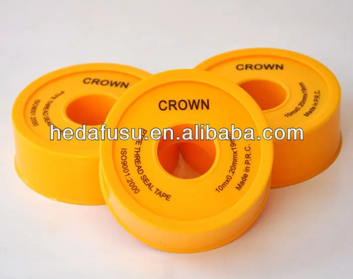 
 Резьбовая уплотнительная лента 100% ПТФЭ хорошего качества для водопроводной газомасляной трубы  