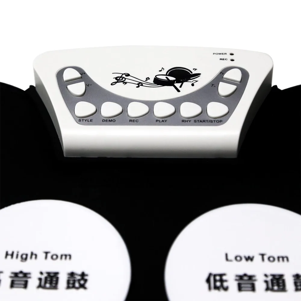 Portable Sillicon Roll Up Drum Kit Roll up Electric Drum Hand Roll Drum for Babys