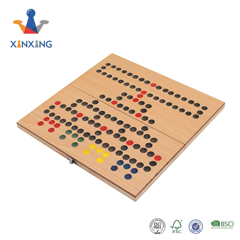 Wooden custom games Ludo , checkers board game for kids