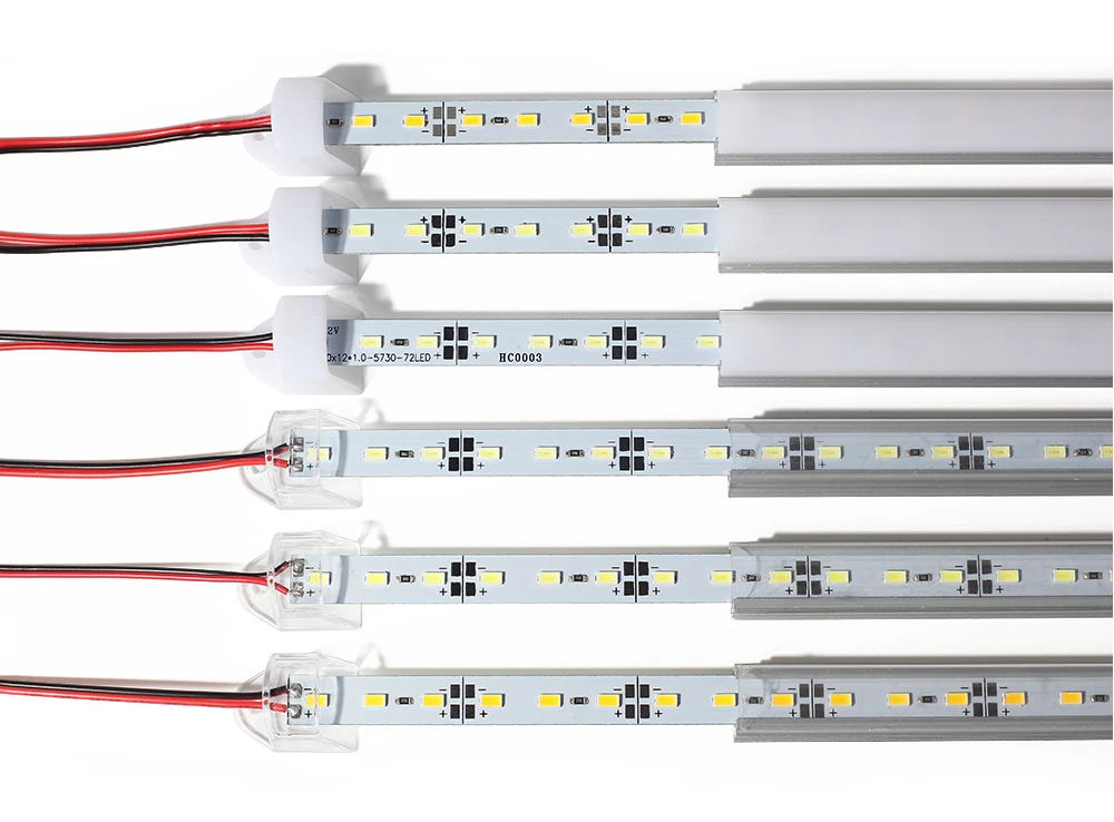 DC 5V /12 V /24 V LED Hard   Bar Lights SMD 5730 50cm 36 LED Aluminum Strip Light WHITE/WARM WHITE/ RED/GREEN/BLUE