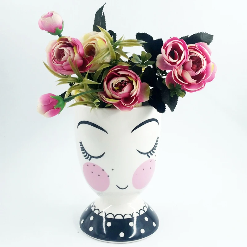
plant pots wholesale women ceramic face planters orchid pot lady planter pots vase face ceramic pots with faces terracotta face 