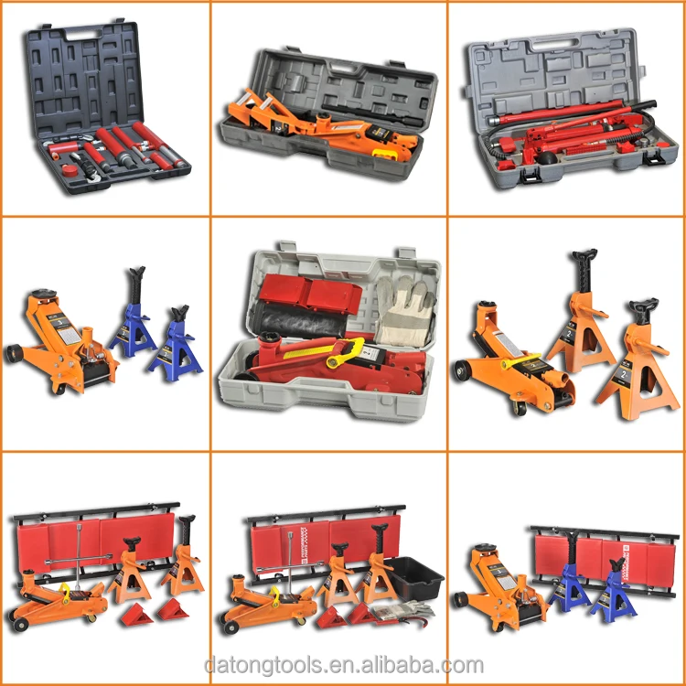 2T Porta Floor Jack WIth Handle Color Box Package Hydraulic Trolley