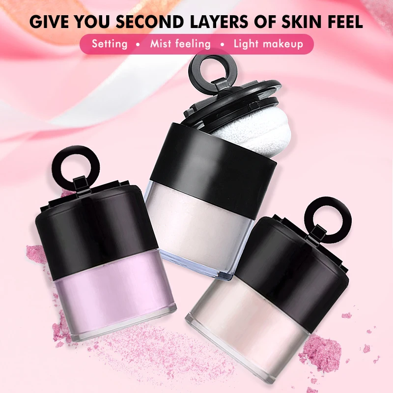 
HOT Selling OEM Loose Powder Waterproof Minerals Custom Translucent Glitter Makeup Loose Powder 