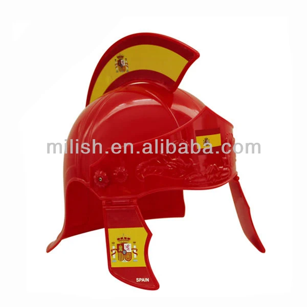 Party Spain football fans Plastic Medieval Roman helmet MHH72