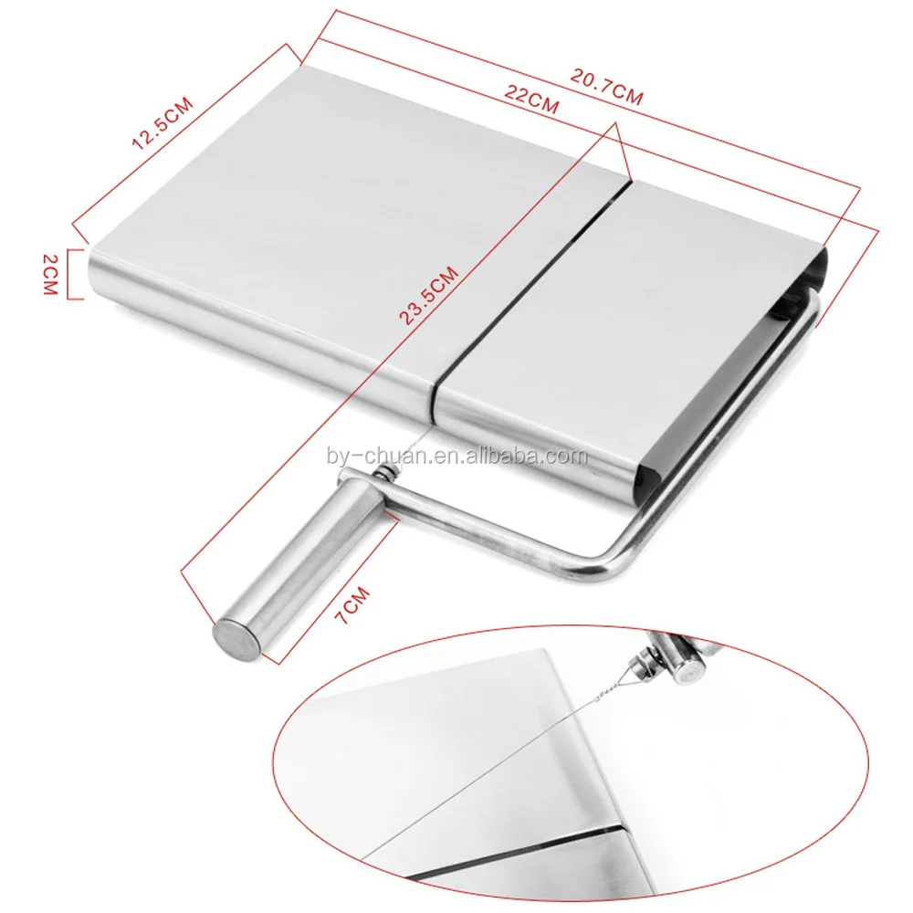 Cheese Slicer Butter Cutting Board Wire Making Dessert Blade Durable Bakeware Kitchen Cooking Serving Baking Tools With 5 Wire