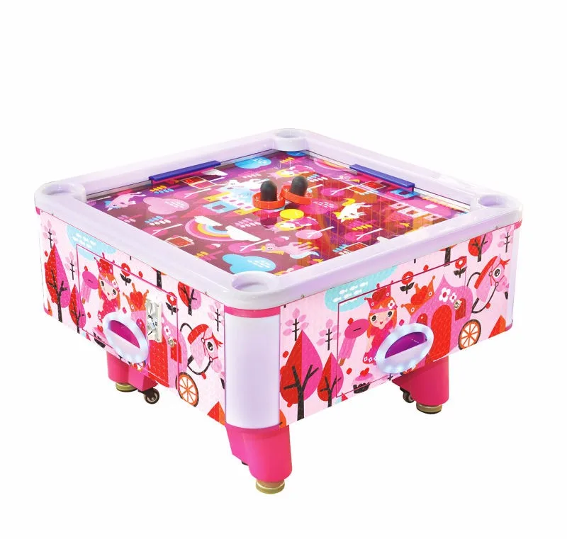 Hot selling game center coin operated Square Cube Air Hockey game and hockey pucks