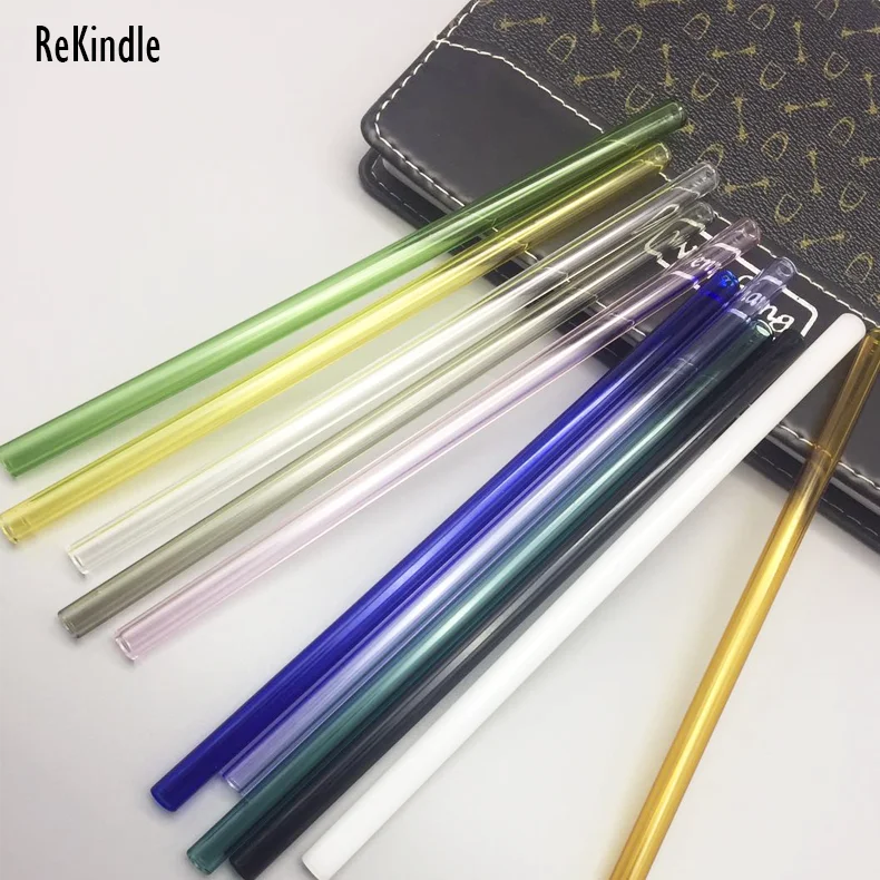 2021 danyang factory manufacture glass straws and glass straw set custom box packing