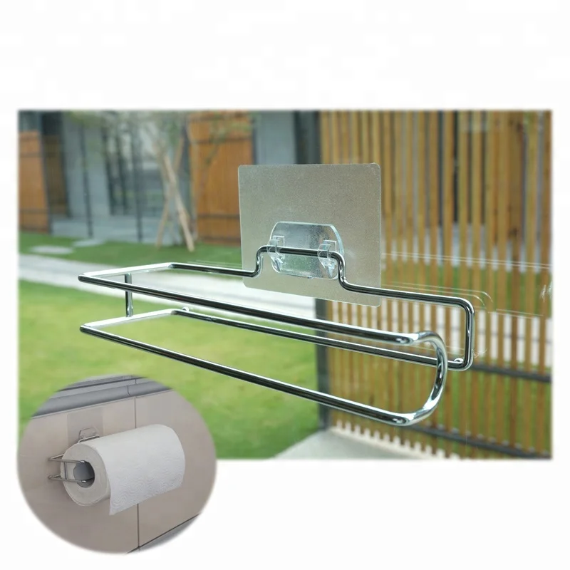 Kitchen movable paper towel holder