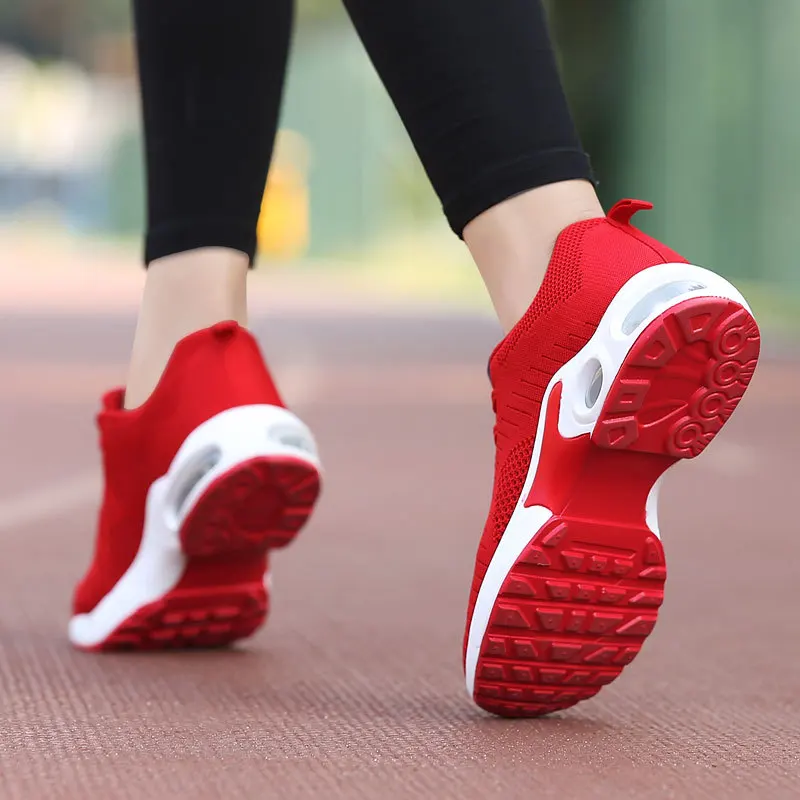 2023 China Wholesale Bayan Ayakkabi korean Fashion Design Women  Cushion Air Sneakers for Lady Casual Sport Shoes