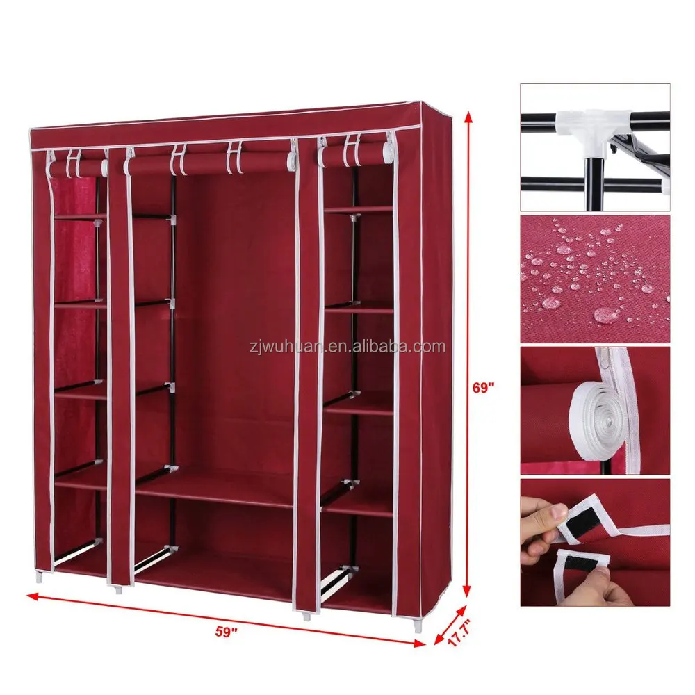 Modern bedroom clothes cabinet,Non-woven fabric cloth wardrobe