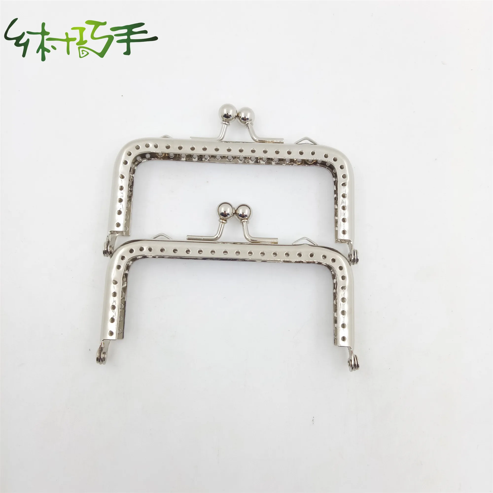 10*5cm  Nickel Metal Clutch Purse Frame Bag Frame Closure Hardware