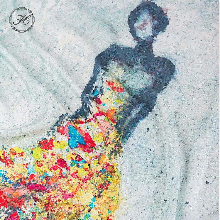 Italy Customized 100 Silk Twill Batik Blank Scarf Bondage