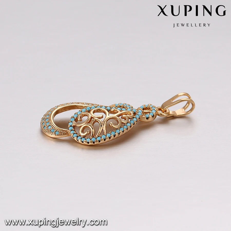 64210 xuping best selling turkish style copper alloy earring and pendant gold plated jewelry sets