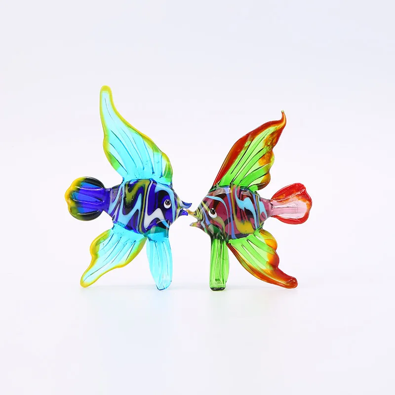 
new design home craft decor blown glass figurines hotel decoration 