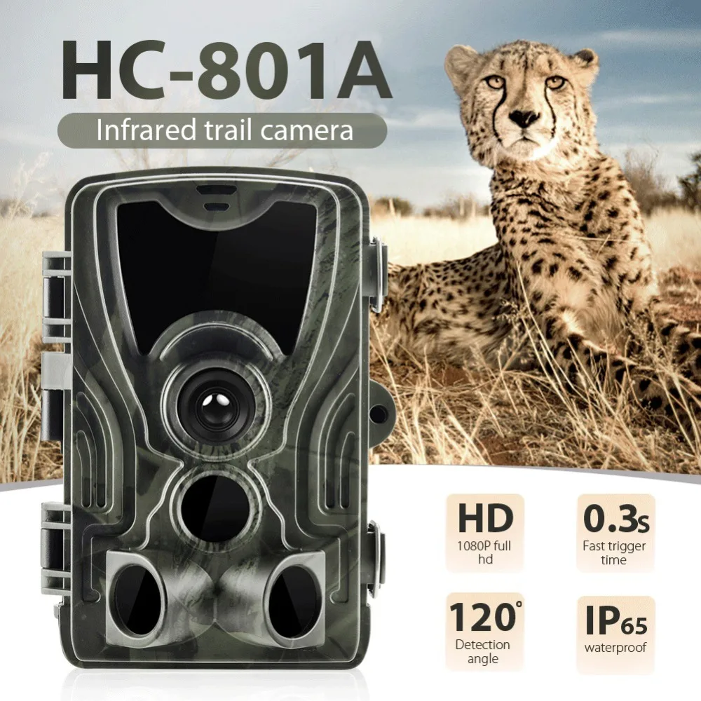 Hunting Thermal Camera Hot Selling Customized Night Vision 24MP 1080P IR Distance 20 Meter HC-801A Hunter Waterproof