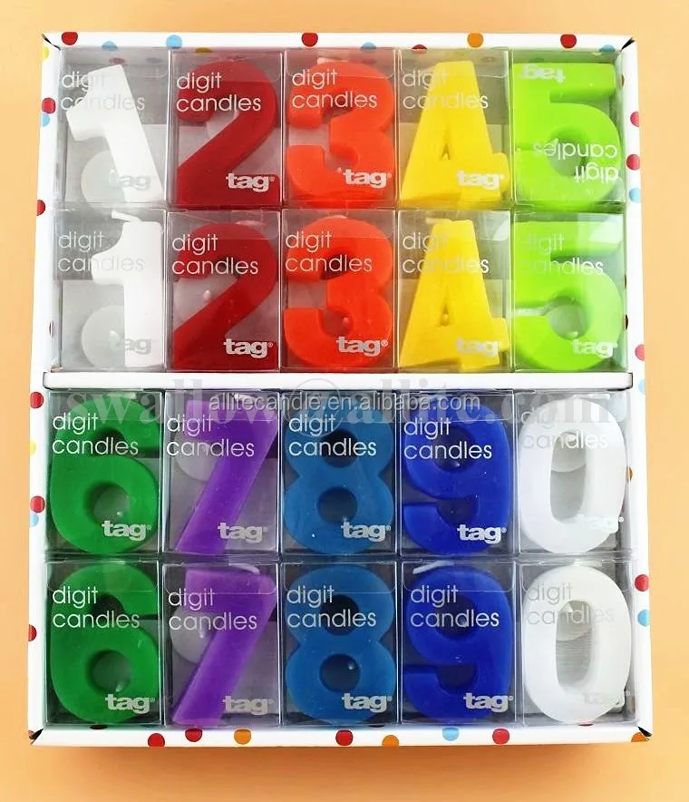 Allite birthday number candle use for birthday cake birthday party