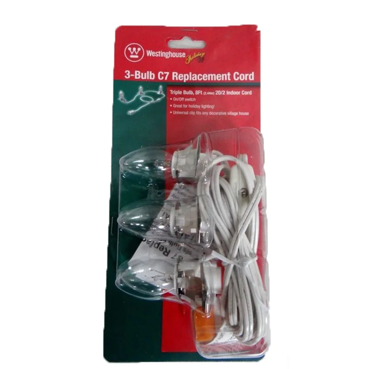 UL 3 Bulb In-Line Switch Village House Lights