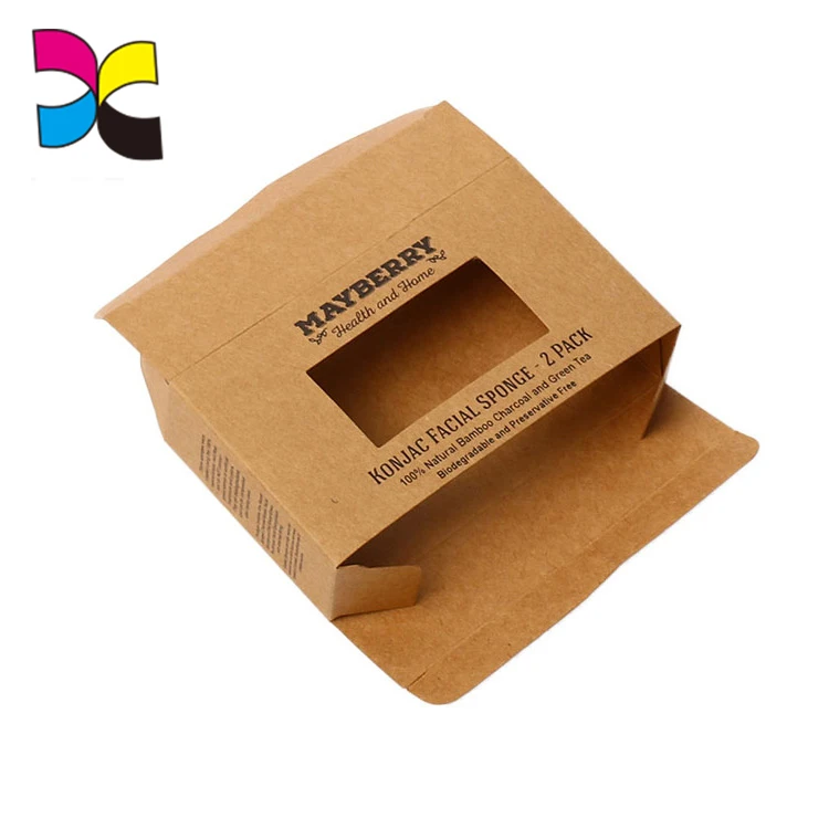 
Guangzhou factory OEM design own logo brown kraft paper packaging box 