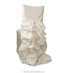 Красивые белые украшения для стульев, чехлы для пластиковых стульев, свадеб