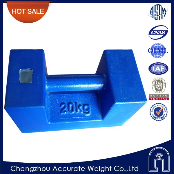 M1 class 10kg 20kg 500kg 1000kg test weight crane counter weight 20kg cast iron weights