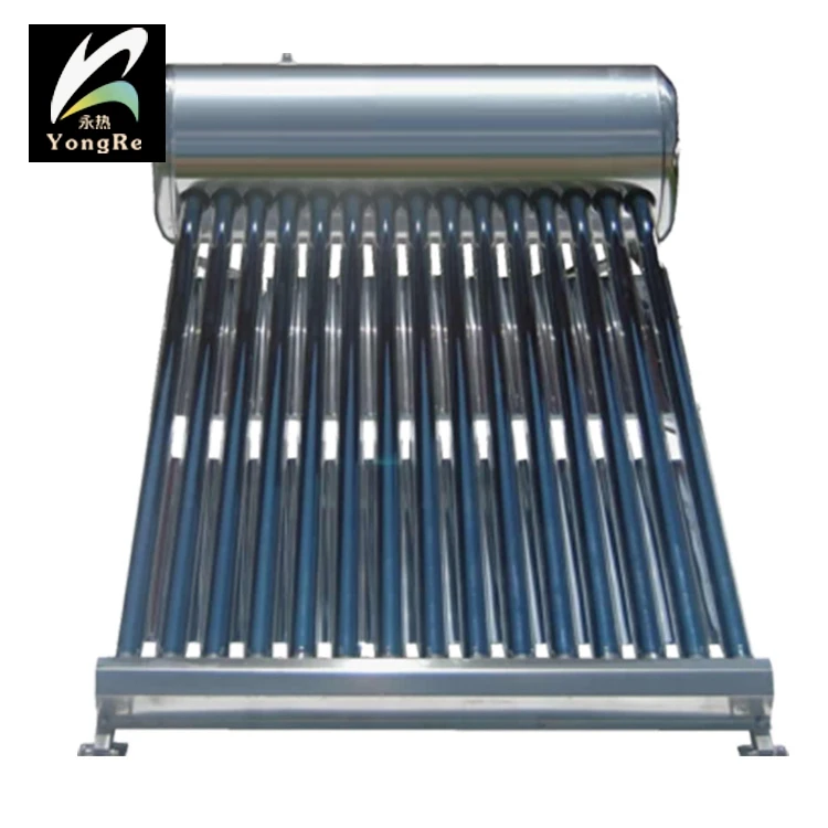 Non pressure solar water heater all stainless steel 150 liters house using bathroom with assistant tank