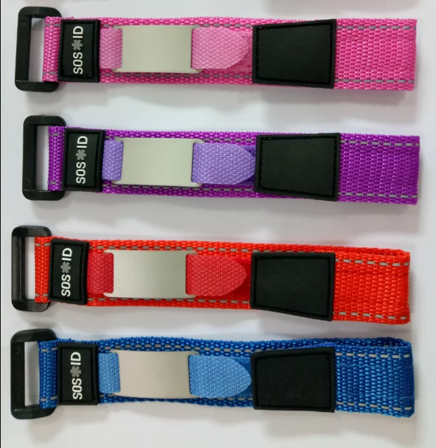 Sport nylon wristband rider bracelet engraved band