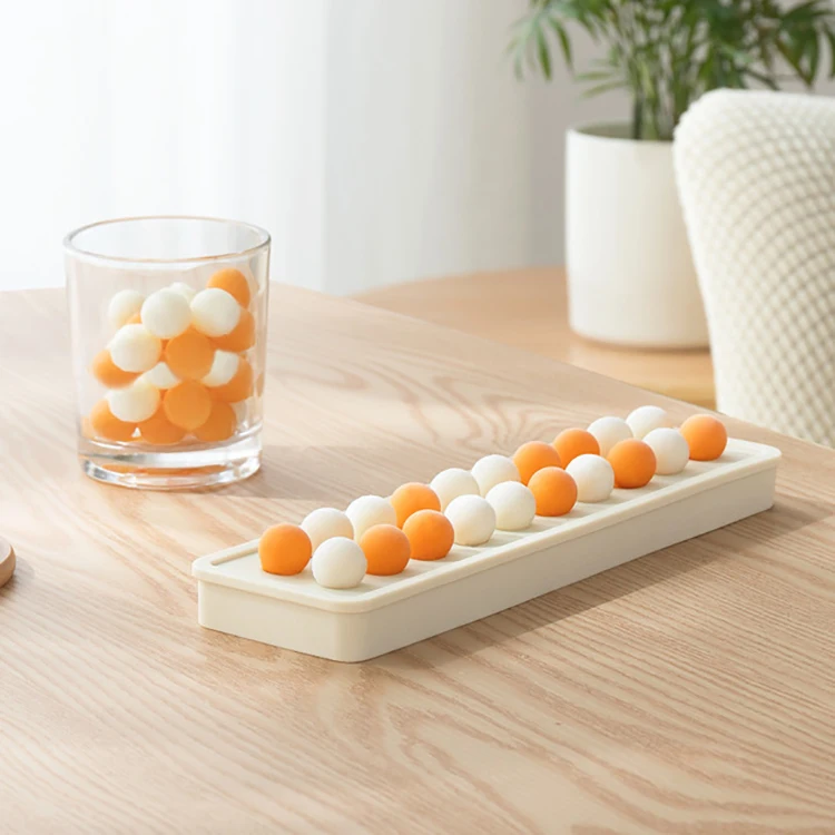 Summer Creative New Products DIY Whisky Multifunction Food Grade Silicone Rectangle Sphere Shape Ice Mold 20 Grids Ice Cube Mold