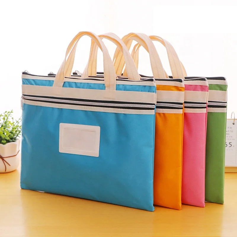 Candy color lovely laptop office school file waterproof briefcase