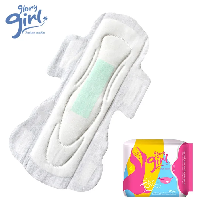 Night time use perforated non woven cover herbal extra long women sanitary pads for heavy flow