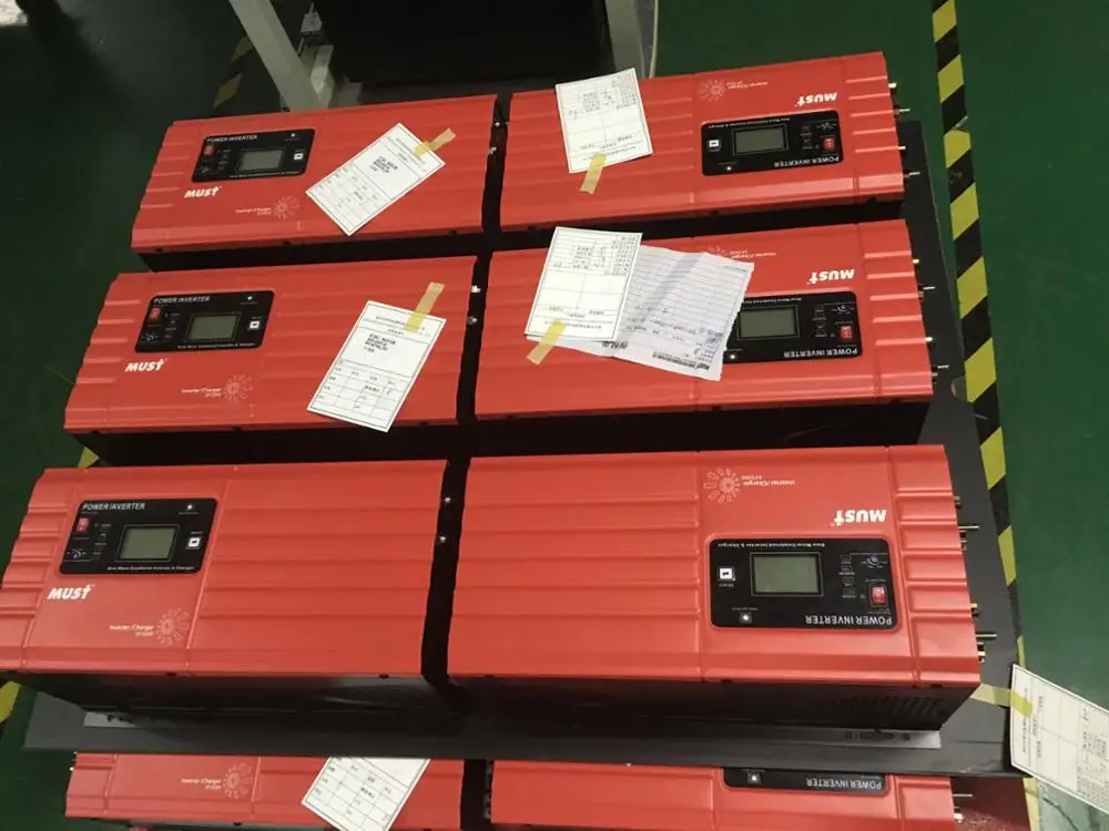 MUST RS232 Communication Port AC Power Indicator 3KW 2HP Solar Inverter With Toroidal Transformer