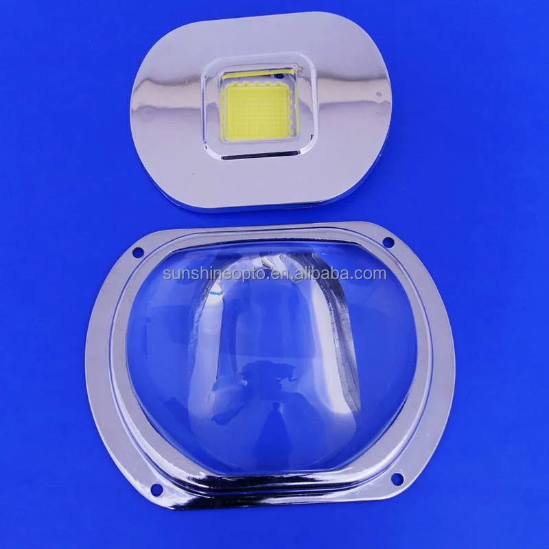 107mm 100w Aspheric Led Optical Glass Lens For Street Light