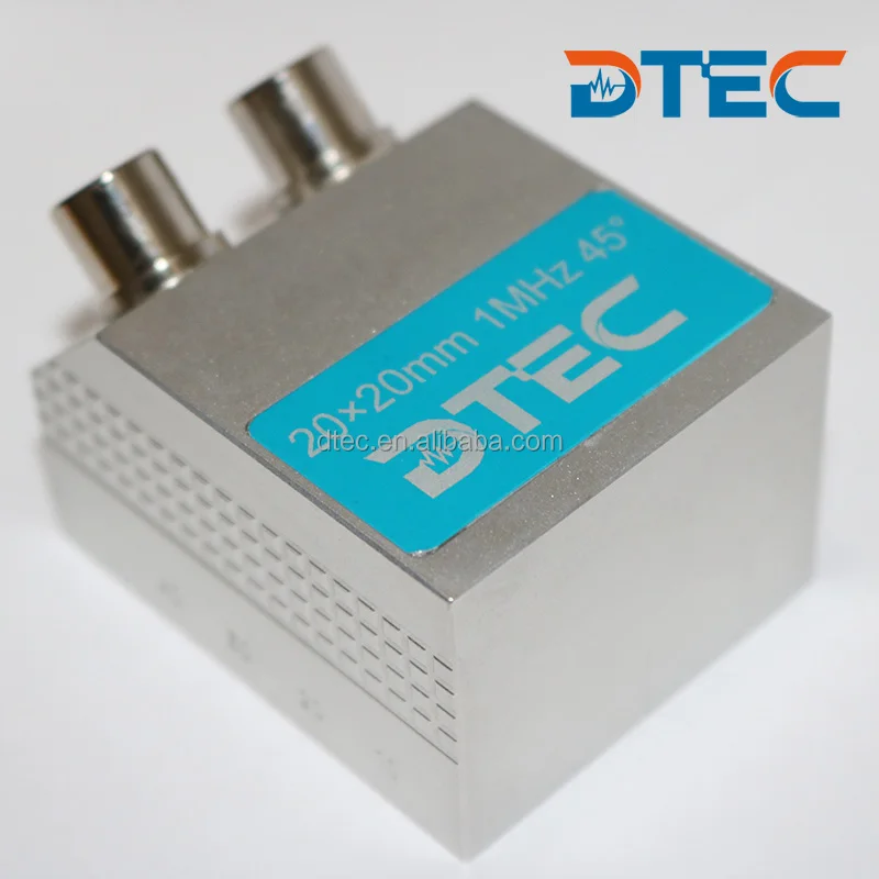 Двухугловой зонд DTEC UT, 20x20 мм, 1 МГц, 45 градусов, индивидуальные зонды OEM, оригинальный производитель
