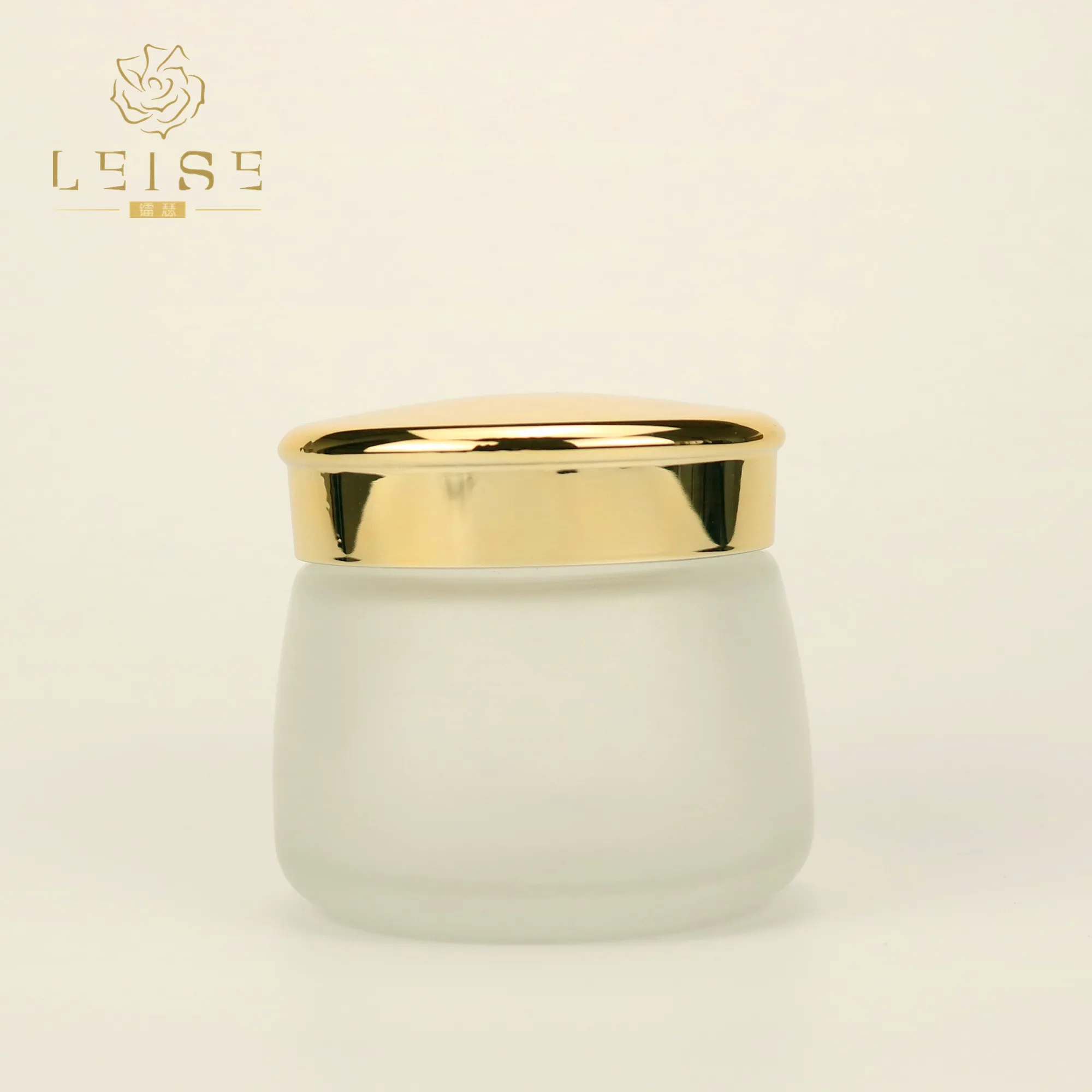 130g Luxury Skincare Cosmetic Containers Large thick glass jars for packing Lotion, face Cream&foundation