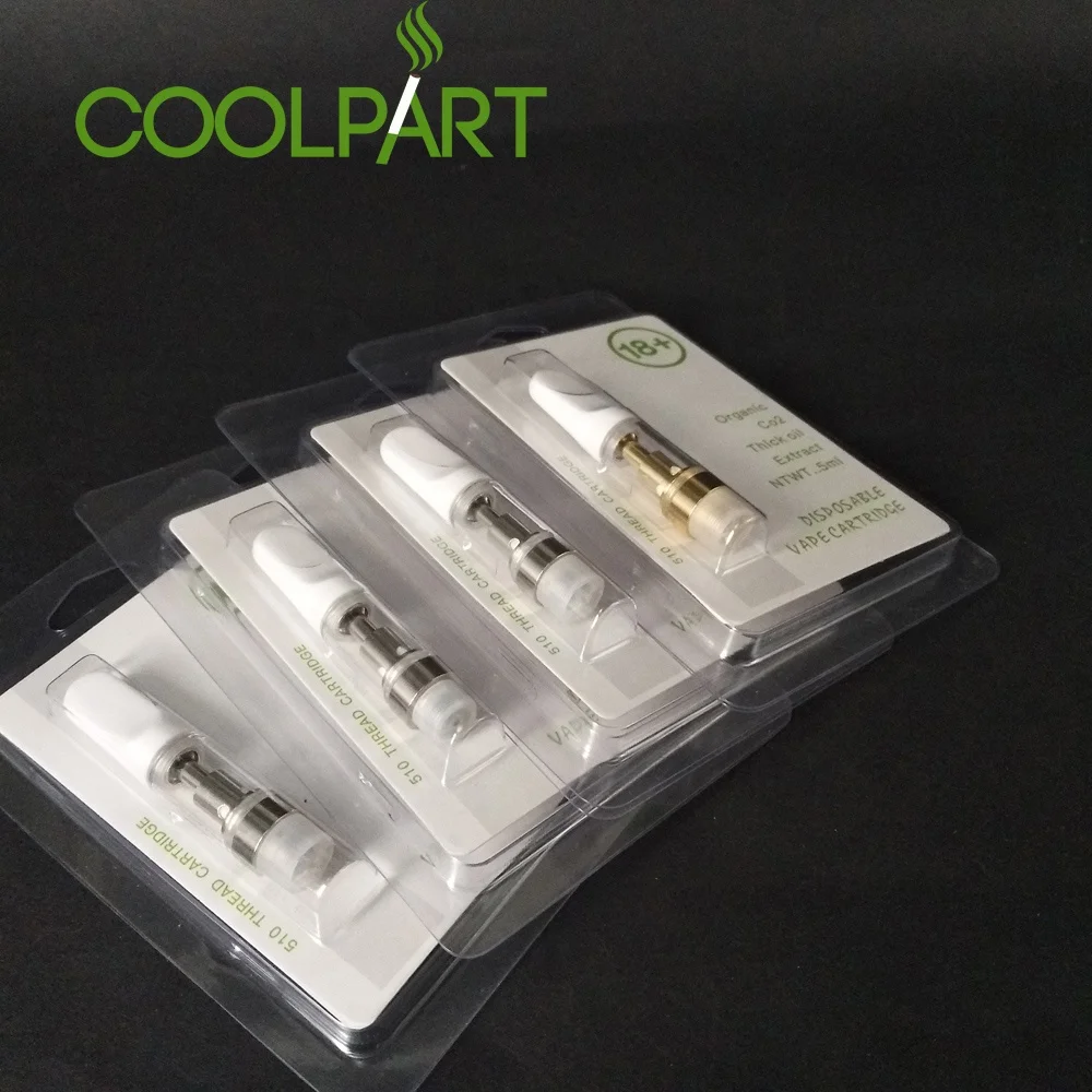 
Custom PET Clam Shell Blister Packing For 510 Vape Pen Cartridge 