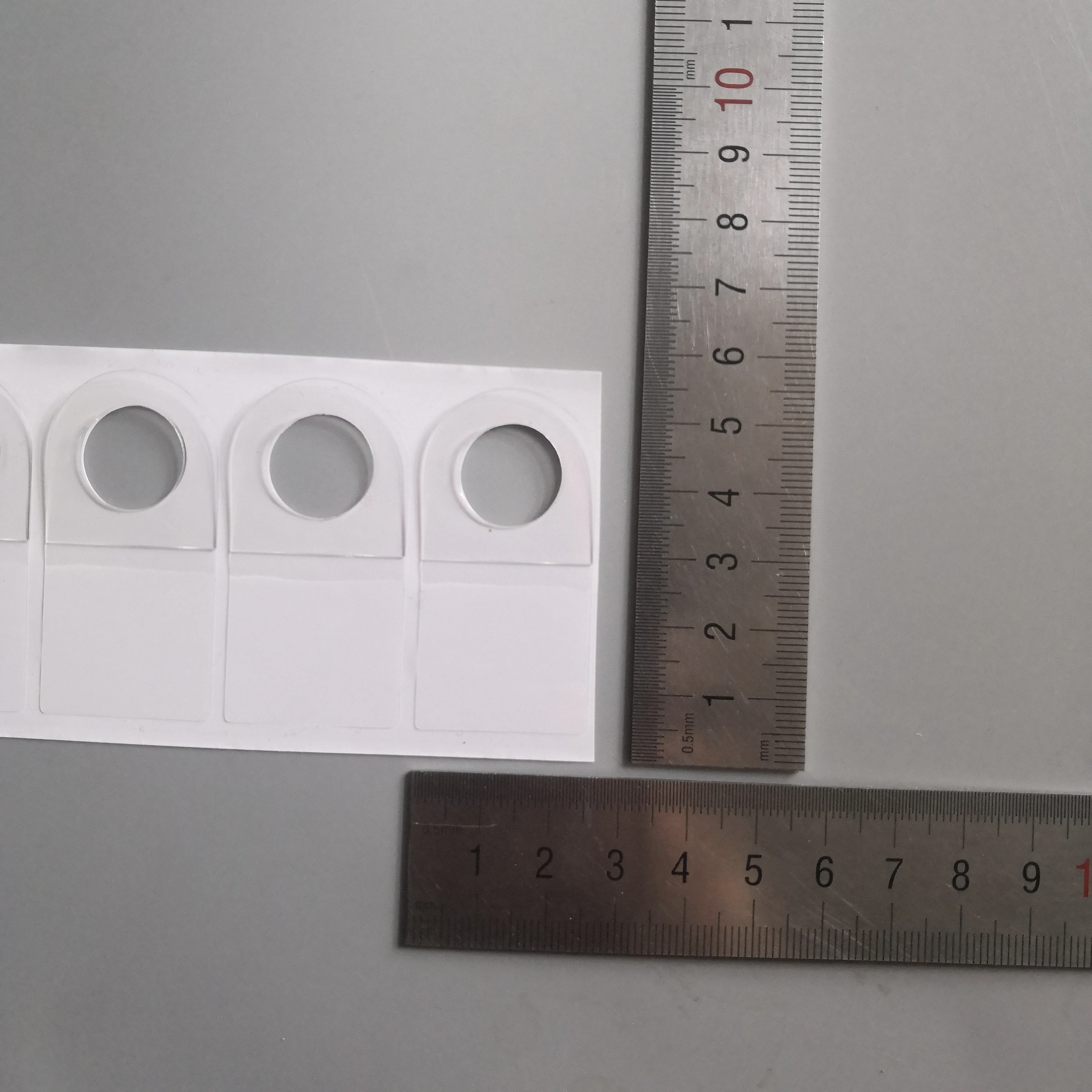 supermarket adhesive hang tab for hanging goods to show