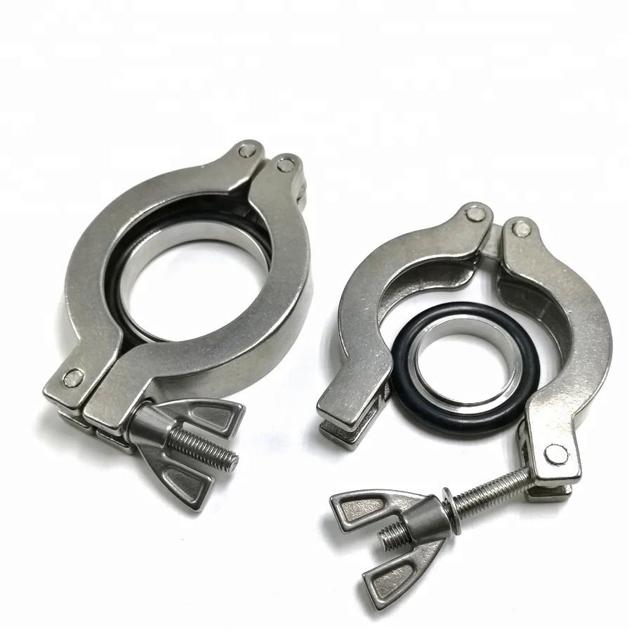 KF/NW10 16 25 40 Al clamp and centering ring with O ring