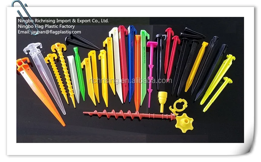 14.5cm Plastic ABS PP screw pegs tent stakes nails for outdoor camping