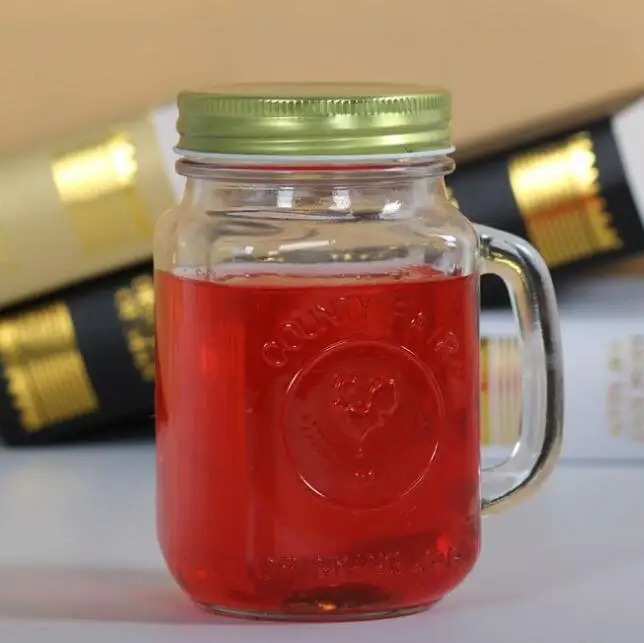 import manufacture wholesale 16 oz 500ml Glass Mason mug Jars With Straw Lid For Beverage