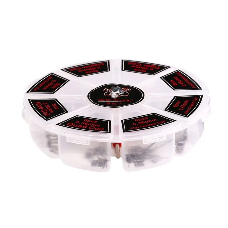 Demon Killer Vape Coil 8 in 1 vape mod tank coil E cigarette DIY RBA RTA high quality vape coil