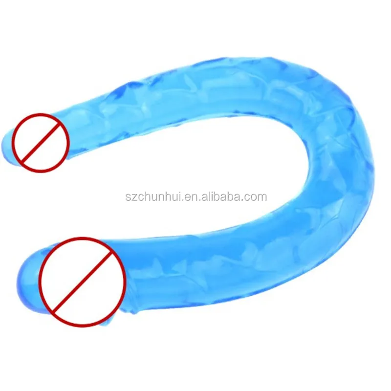 Tpe Sex Toys Double Dildo Realistic Penis Plastic Long Dildo For Women