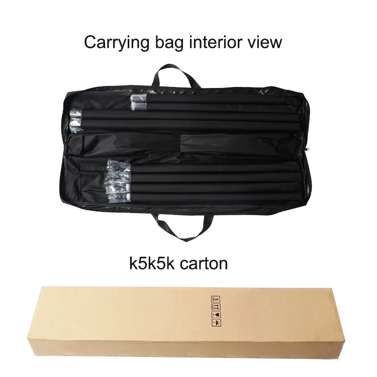 Telescopic trade show backdrop 8 x 8ft step and repeat frame Banner stand adjustable