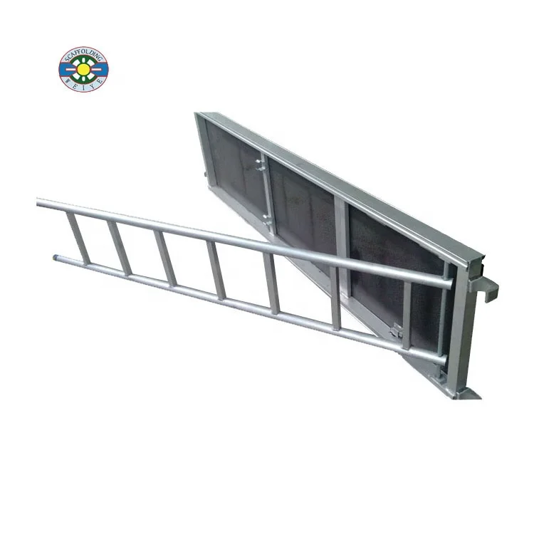 EN12811 Standard Hatch Type Aluminium Access Plank with Trapdoor for Construction Disc lock modular Scaffolding