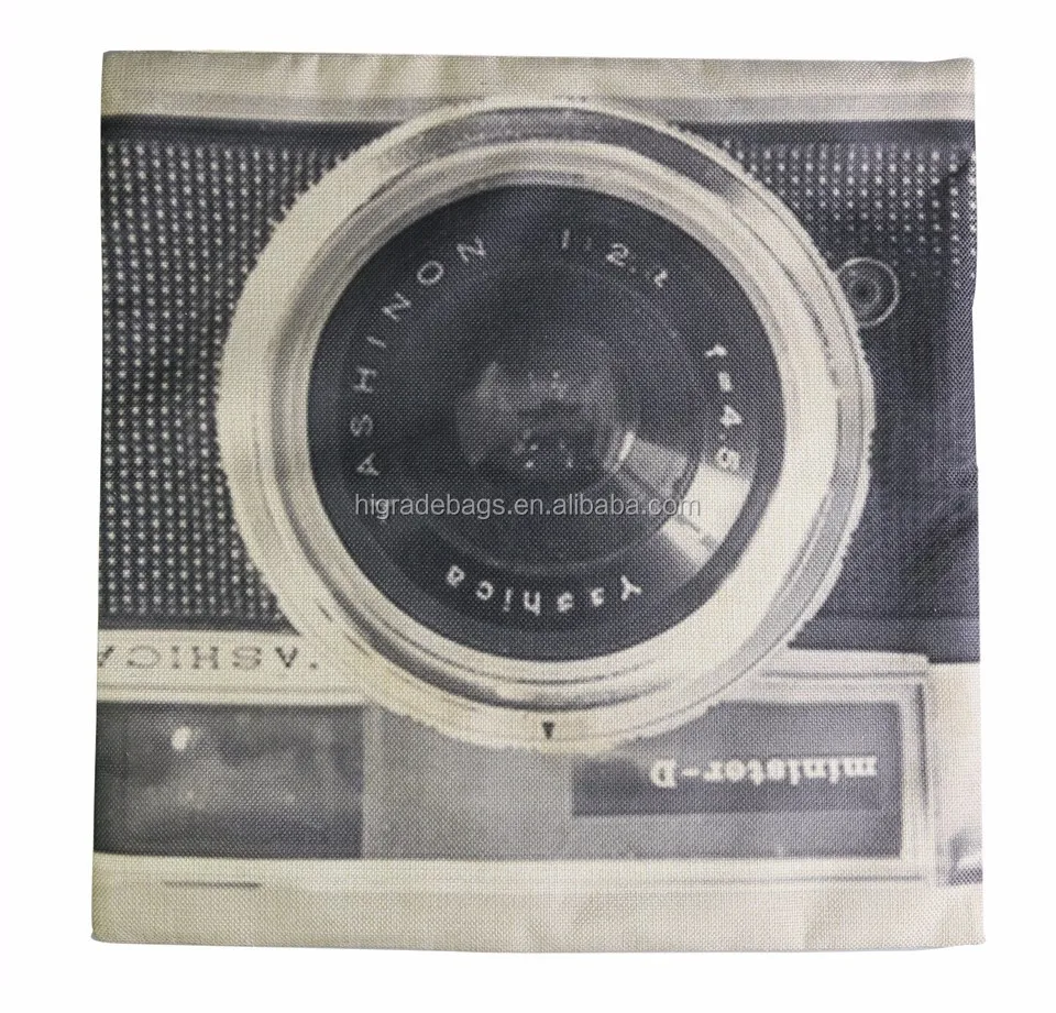 Vintage Camera Cushion 45*45cm/17.7*17.7' Wholesale Home Decor pillow