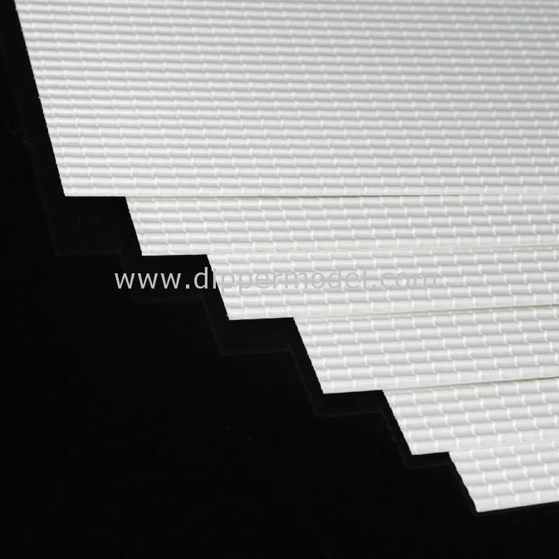 1:25~1:300 scale plastic model roofing tile sheet for architectural model