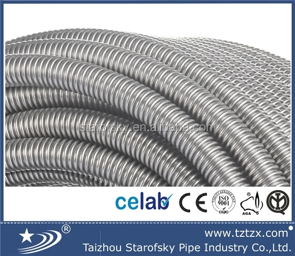 Solar Water Heater Accessories Flexible Stainless Steel Corrugated Hose
