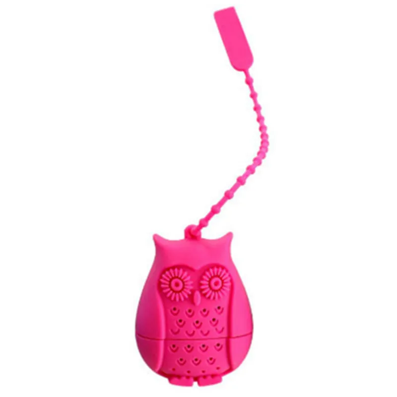 
Owl food grade silicone tea tools funny tea infuser 