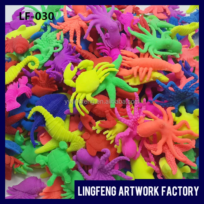 
LF-030 LINKFUN middle size 3*5cm eva ocean toys sea animals shape grow in water toys 