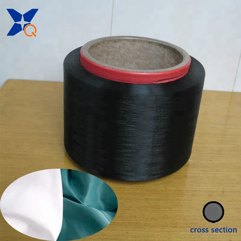 
black carbon inside conductive nylon fiber filaments 40D/3F for Anti-Static yarn/ESD fabric/dust-free plant gloves-XTAA250 